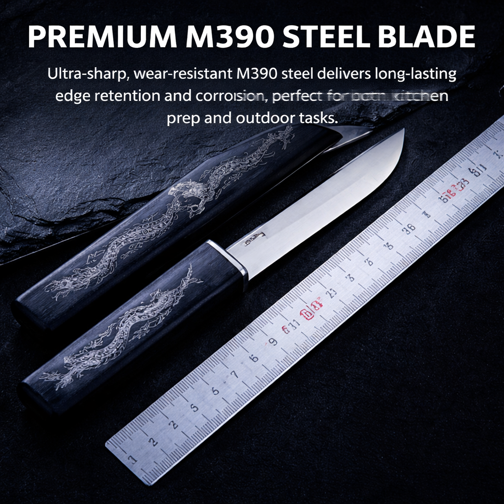 🔥 M390 DRAGON &amp; PHOENIX DUAL-BLADE KNIFE 🔥
