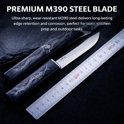 🔥 M390 DRAGON &amp; PHOENIX DUAL-BLADE KNIFE 🔥