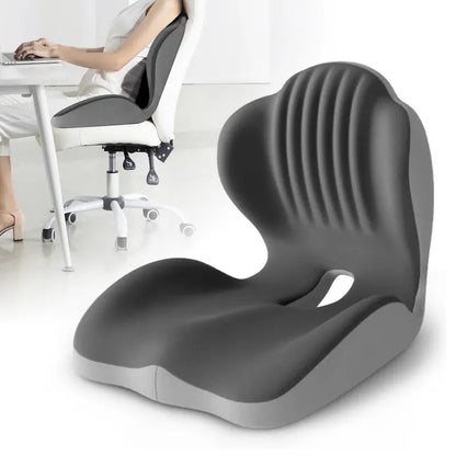 🔥Last Day 75% OFF🔥Ergonomic Memory Foam Seat Cushion with Lumbar and Back Support, Relieves Back Pain, Reduces Pressure