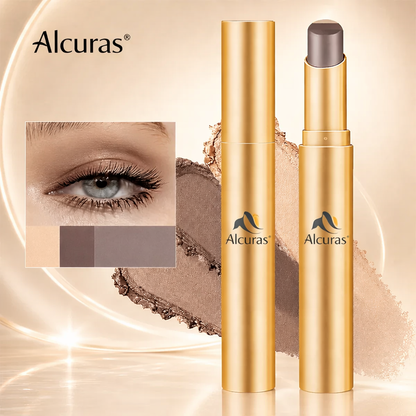 3 in 1 Easy Eyeshadow Stick for Beginners Waterproof Longwear Shimmer Makeup Set