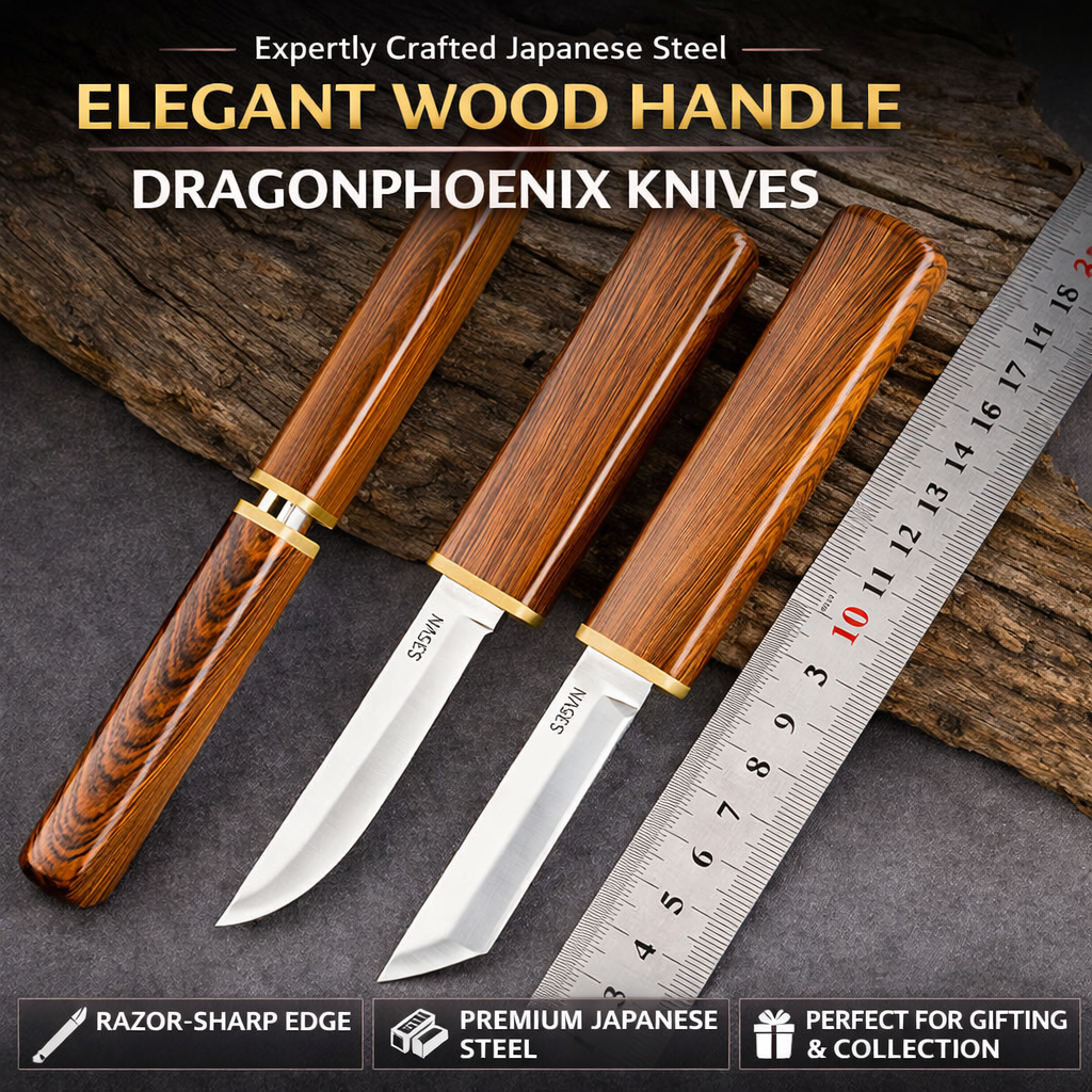 🔥 M390 DRAGON &amp; PHOENIX DUAL-BLADE KNIFE 🔥