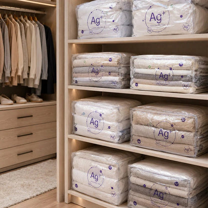 📦💨 Vacuum storage bags for duvets and clothes – save space! 🧺🔽