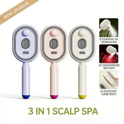 Electric Spray Air Cushion Massage Hair Comb – Anti-Tangle & Essential Oil Mist Brush