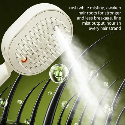 Electric Spray Air Cushion Massage Hair Comb – Anti-Tangle & Essential Oil Mist Brush