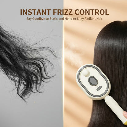 Electric Spray Air Cushion Massage Hair Comb – Anti-Tangle & Essential Oil Mist Brush