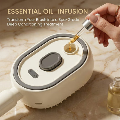 Electric Spray Air Cushion Massage Hair Comb – Anti-Tangle & Essential Oil Mist Brush