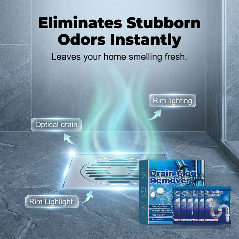 🧼 BUY 1 GET 1 FREE!🚰 Effervescent Drain Clog Remover Tablets – Fast-Acting, Safe for Pipes & Removes Odors for Smooth Drains ✨