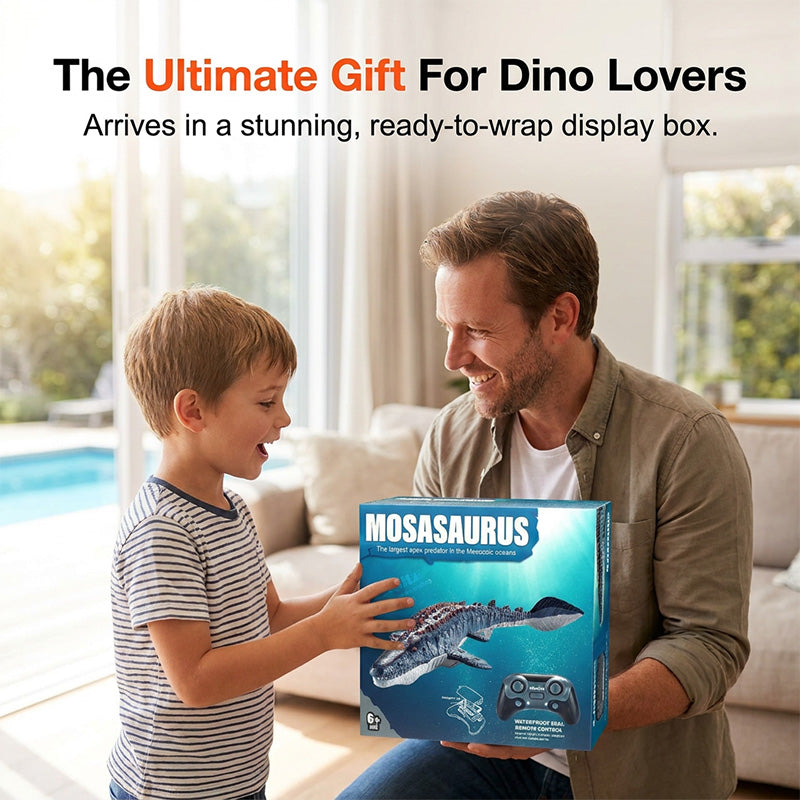 2.4G Remote-Controlled Mosasaurus Water Toy with Water Spray