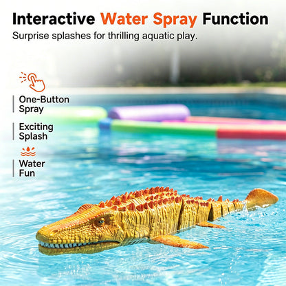 2.4G Remote-Controlled Mosasaurus Water Toy with Water Spray